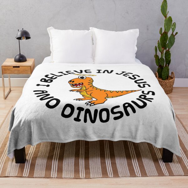 Item preview, I Believe In Jesus And Dinosaurs, Christian Church Funny (Orange) designed and sold by doodlerob.