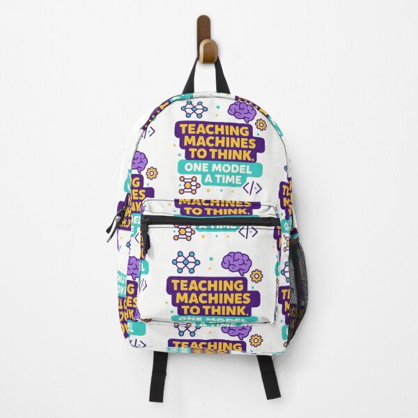 Item preview, Teaching Machines to Think, One Model at a Time – Funny Machine Learning Engineer Gift Design designed and sold by WorkBuddyGifts.