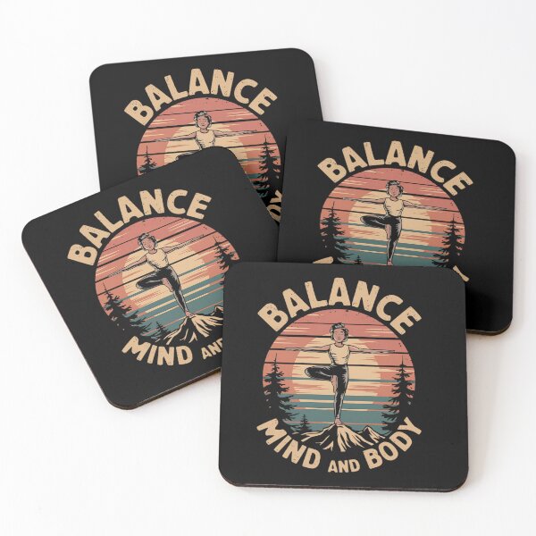 Item preview, Balance Mind and Body Yoga Mountain Sunset designed and sold by Taans-Creation.