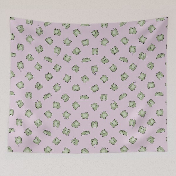 Item preview, kawaii frog toss (lilac) designed and sold by Becca Alessi.