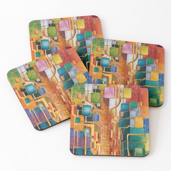 Item preview, Colourful Abstract Tree designed and sold by whitecat23.