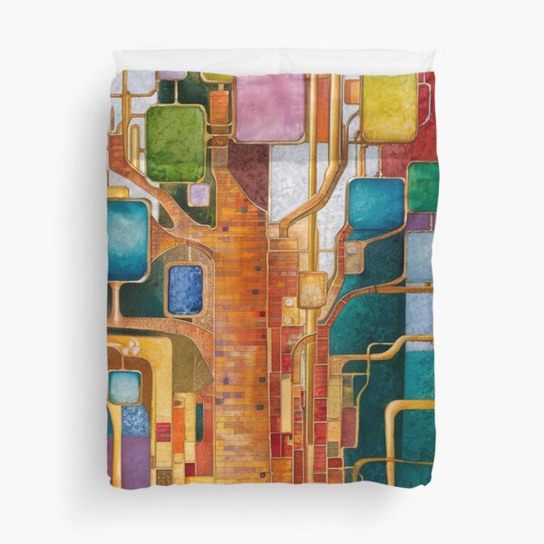 Item preview, Colourful Abstract Tree designed and sold by whitecat23.