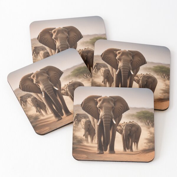 Item preview, African Elephant Herd designed and sold by DesignerChic111.