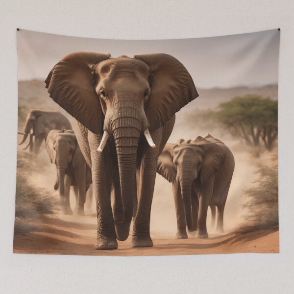 Item preview, African Elephant Herd designed and sold by DesignerChic111.