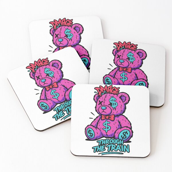 Item preview, Graffiti Money Bear – Sad Rich Plush Art – DMAGE Through the Train Design designed and sold by VIBE CRAFT STUDIO.