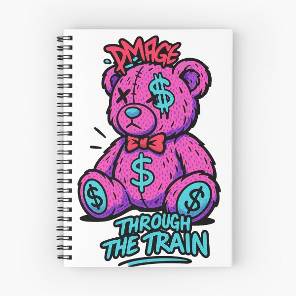 Item preview, Graffiti Money Bear – Sad Rich Plush Art – DMAGE Through the Train Design designed and sold by VIBE CRAFT STUDIO.