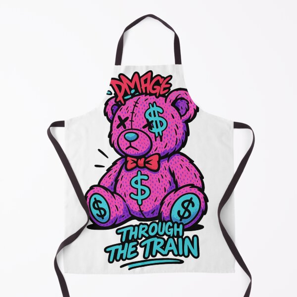 Item preview, Graffiti Money Bear – Sad Rich Plush Art – DMAGE Through the Train Design designed and sold by VIBE CRAFT STUDIO.