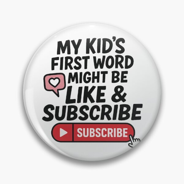 Item preview, My Kid’s First Word Might Be Like & Subscribe – Funny Content Creator Parent Shirt designed and sold by Sepinik.