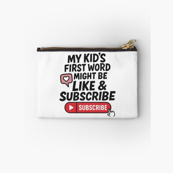 Item preview, My Kid’s First Word Might Be Like & Subscribe – Funny Content Creator Parent Shirt designed and sold by Sepinik.