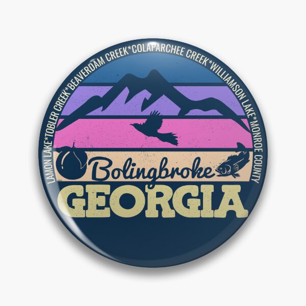 Item preview, Bolingbroke Georgia Sunset Retro Vintage Local Pride Logo designed and sold by CRHPOD20.