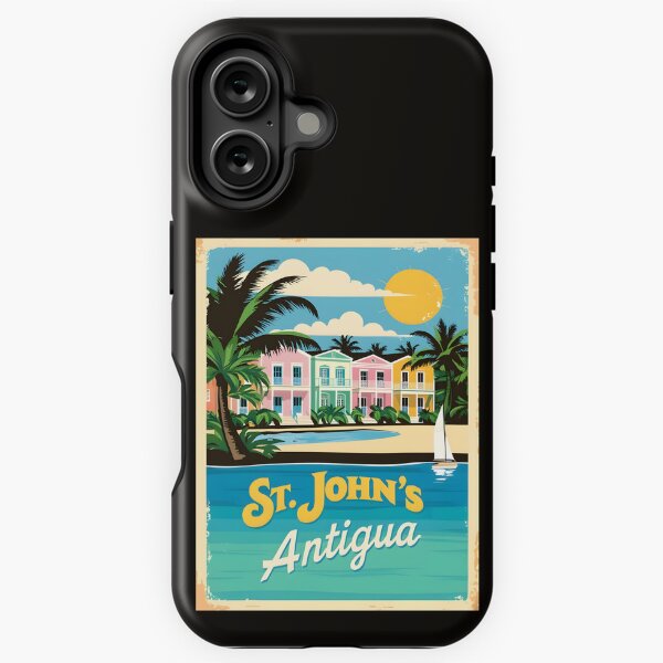 Vista previa del artículo con la obra «Ilustración de viaje vintage de San Juan, Antigua», diseñado y vendido por GoodOldVintage.