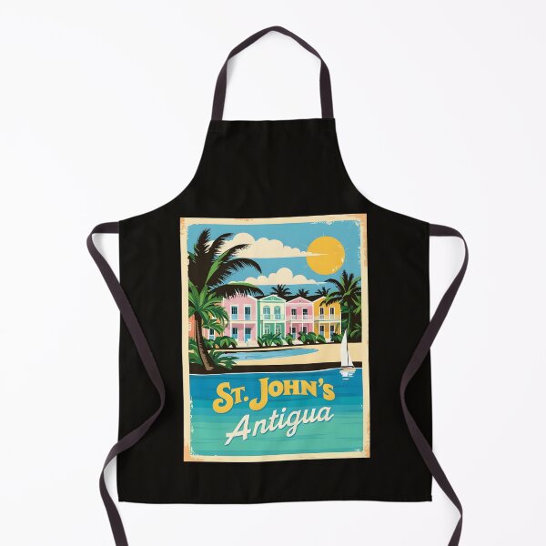 Item preview, A Vintage Travel Illustration of St. John´s - Antigua designed and sold by GoodOldVintage.