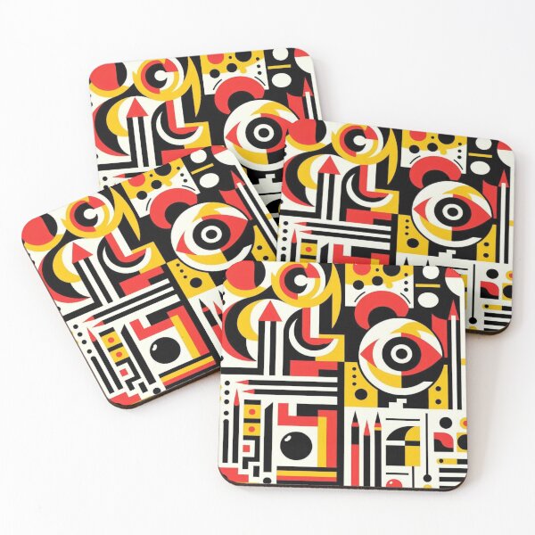Item preview, "Bold Cubist Expression – Fernand Léger Inspired Art" designed and sold by TwoDotsStudio.