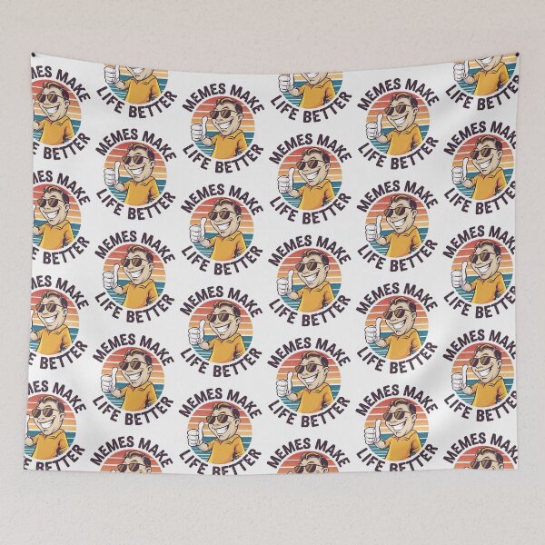 Item preview, Memes Make Life Better Funny Retro Humor designed and sold by Taans-Creation.