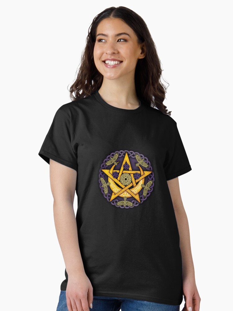 Thumbnail 1 of 7, Classic T-Shirt, Purple Pentacle designed and sold by hjalte81.