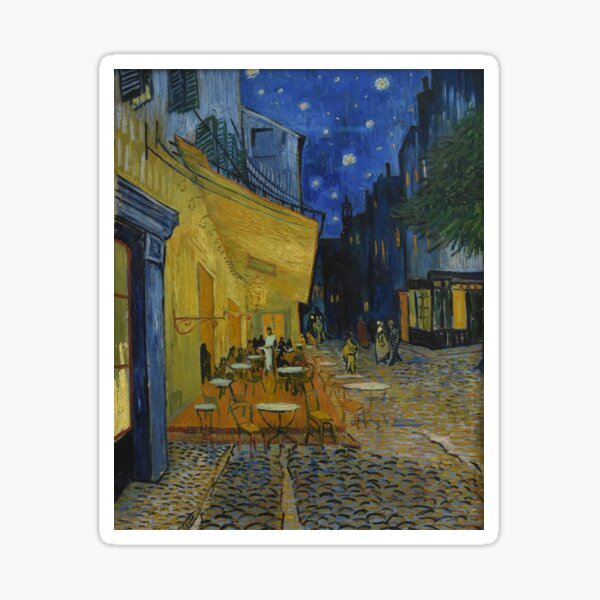 Artikel-Vorschau von Caféterrasse bei Nacht Van Gogh, designt und verkauft von marsuncharted.