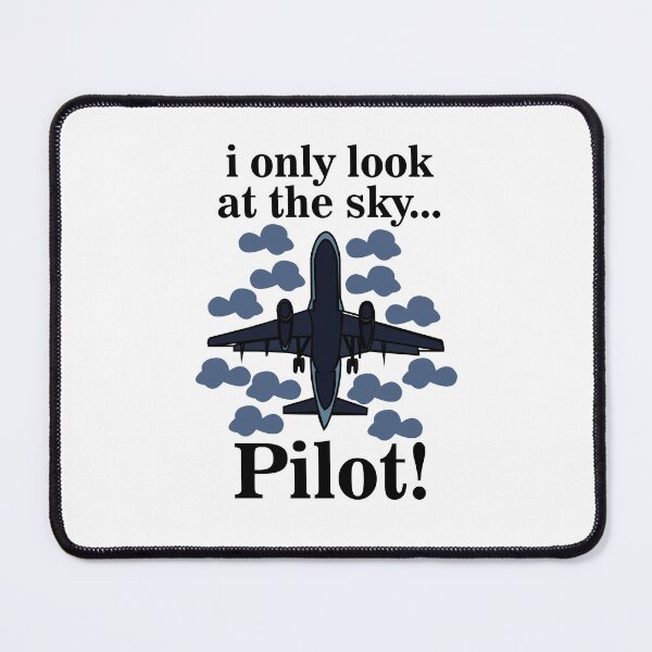 Item preview, Pilot Airplane I Only Look At The Sky Pilot  designed and sold by Nisha Prabhu.