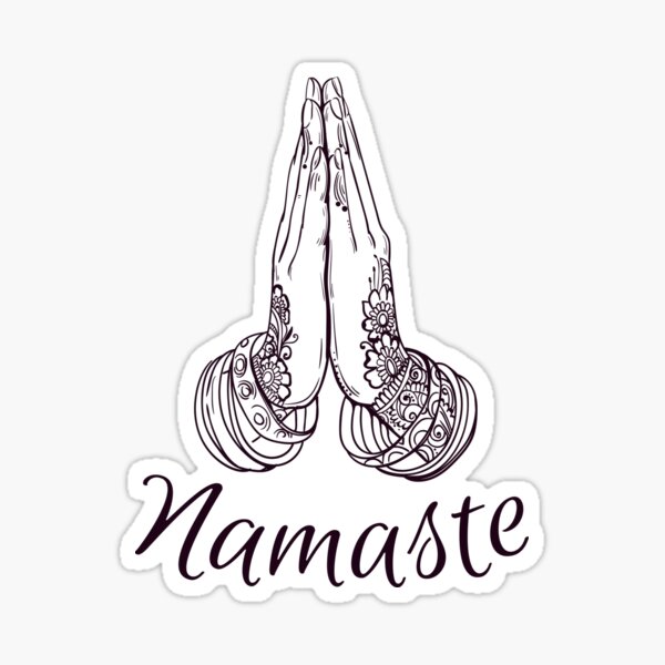 Namaste Hands Stickers for Sale