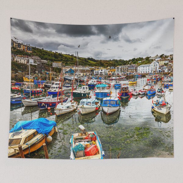 Item preview, Mevagissey Harbour Boats, Cornwall, England designed and sold by Paul Thompson Photography.
