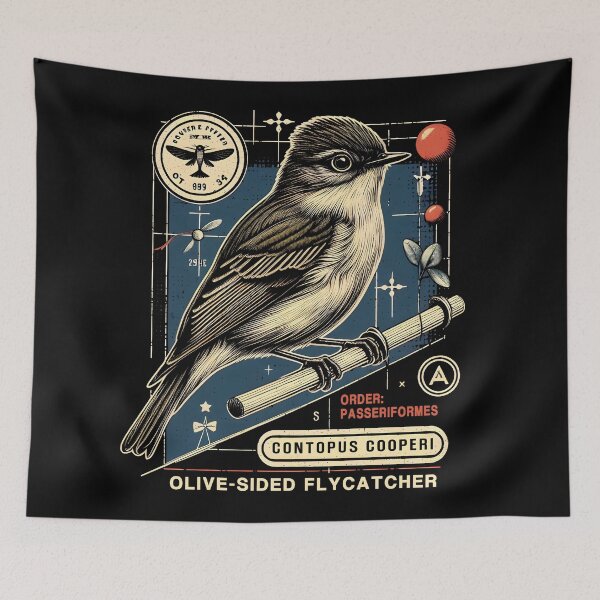 Item preview, Olive-sided Flycatcher 8 designed and sold by theAVIARY7.