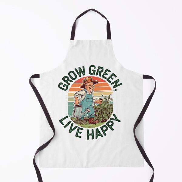 Item preview, Grow Green Live Happy Vintage Gardening Vibes designed and sold by Taans-Creation.
