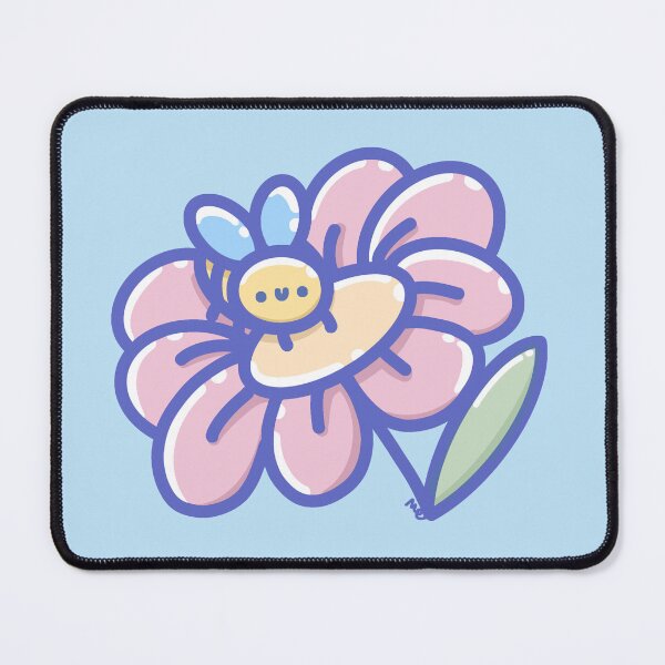 Item preview, Kawaii Bee on Flower | Sweet Nature Moment designed and sold by Sugar-Bubbles.