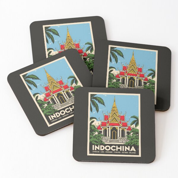 Item preview, A Vintage Travel Illustration of Indochina designed and sold by GoodOldVintage.