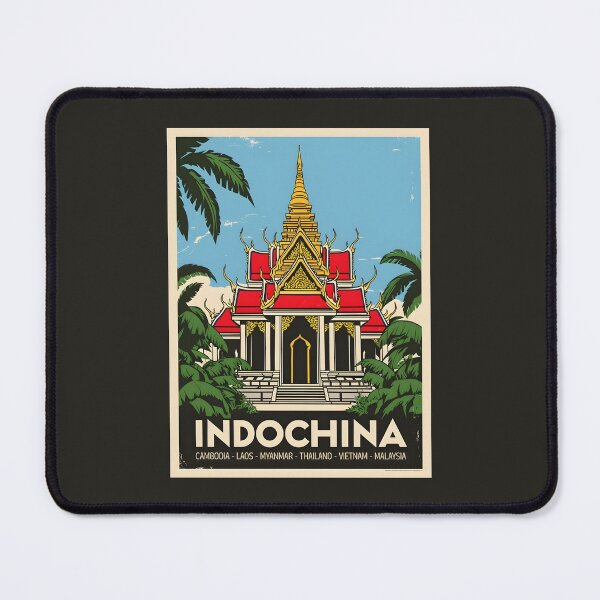 Item preview, A Vintage Travel Illustration of Indochina designed and sold by GoodOldVintage.