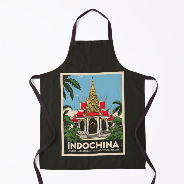 Item preview, A Vintage Travel Illustration of Indochina designed and sold by GoodOldVintage.