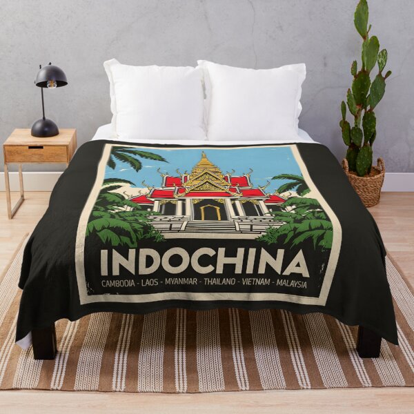 Item preview, A Vintage Travel Illustration of Indochina designed and sold by GoodOldVintage.