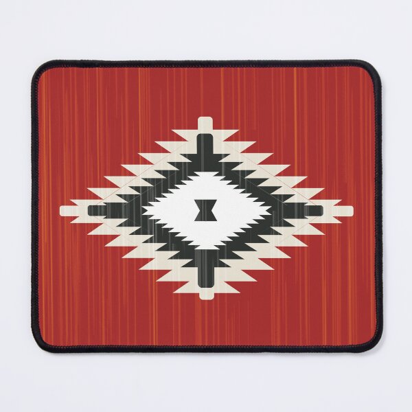 Item preview, Red geometric pattern designed and sold by Miza Drops.