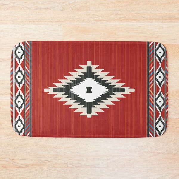 Item preview, Red geometric pattern designed and sold by Miza Drops.