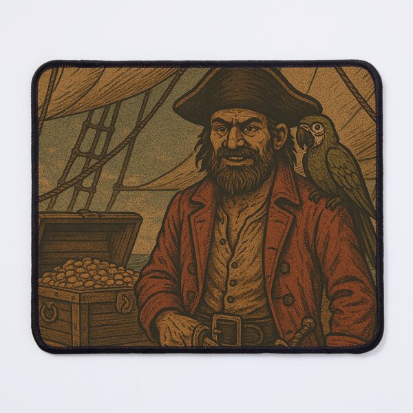 Item preview, The red pirate on the ship designed and sold by Mauswohn.