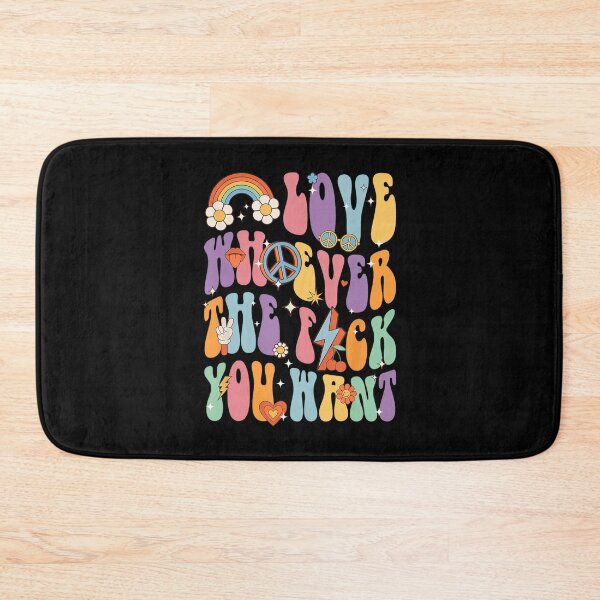 Item preview, Love Whoever The F You Want LGBTQ Rainbow Pride Cute Retro designed and sold by SpeedyPrints.