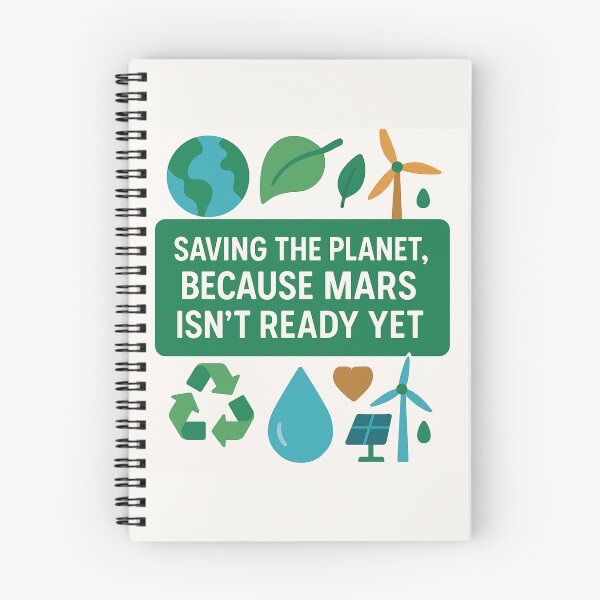Item preview, Saving the Planet, Because Mars Isn’t Ready Yet – Funny Environmental Engineer Gift Design designed and sold by WorkBuddyGifts.