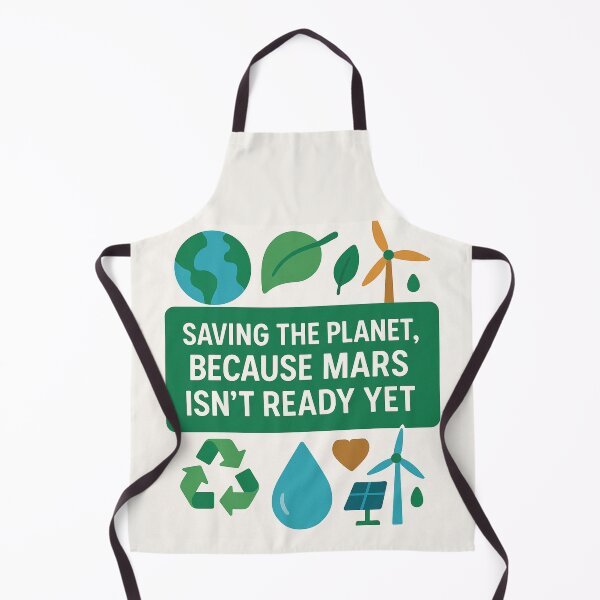 Item preview, Saving the Planet, Because Mars Isn’t Ready Yet – Funny Environmental Engineer Gift Design designed and sold by WorkBuddyGifts.