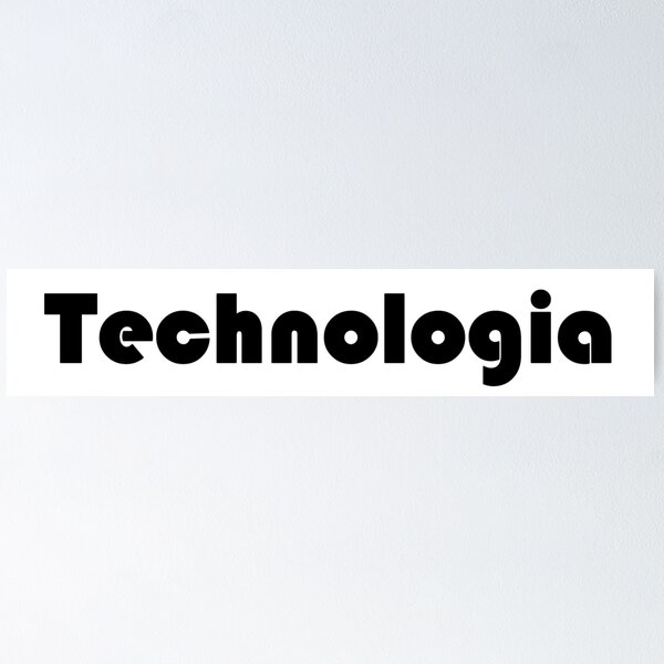 Item preview, "Technologia" Bold Typography Design – Modern Tech-Themed Art & Gifts designed and sold by FatGiantCat.