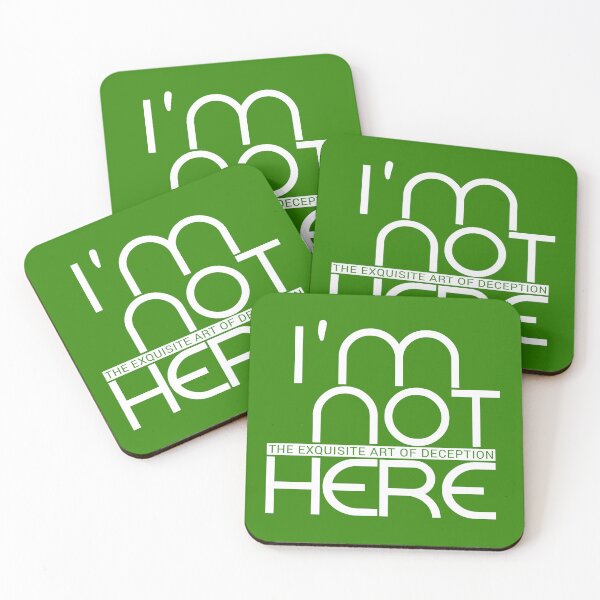 Item preview, I'm Not Here. Gentle jab at pathological liars designed and sold by Bearded Jester Designs.