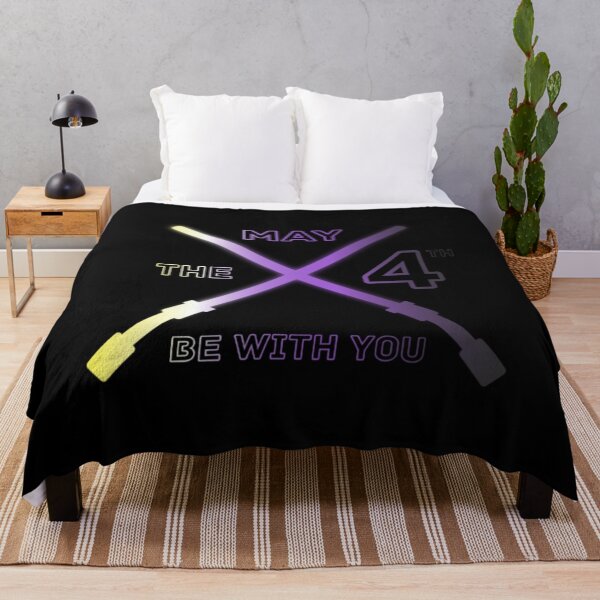 Item preview, May the 4th Be With You, Nonbinary pride flag graphic, Lightsaber Rainbow colors and text graphic, May the Fourth, Space,  designed and sold by PrideBeProud.