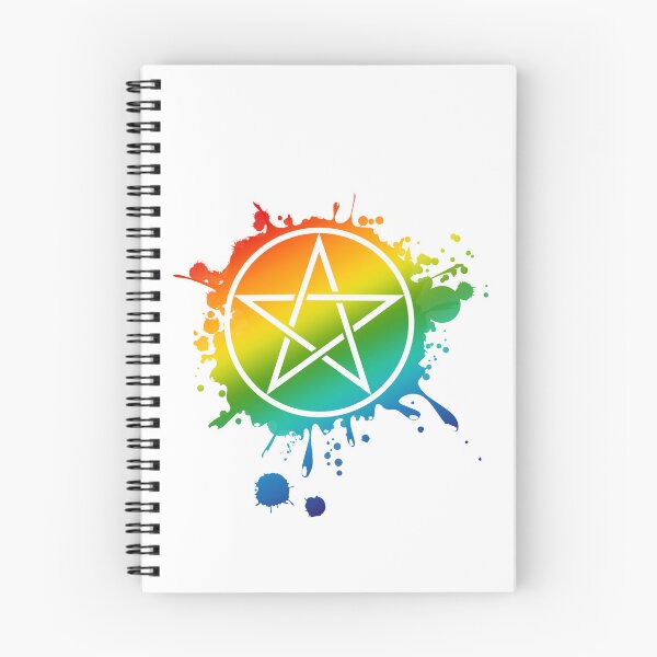 Item preview, Rainbow Pentacle designed and sold by TheMoonlightShop.