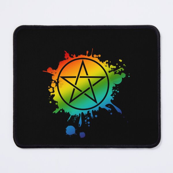 Item preview, Rainbow Pentacle designed and sold by TheMoonlightShop.