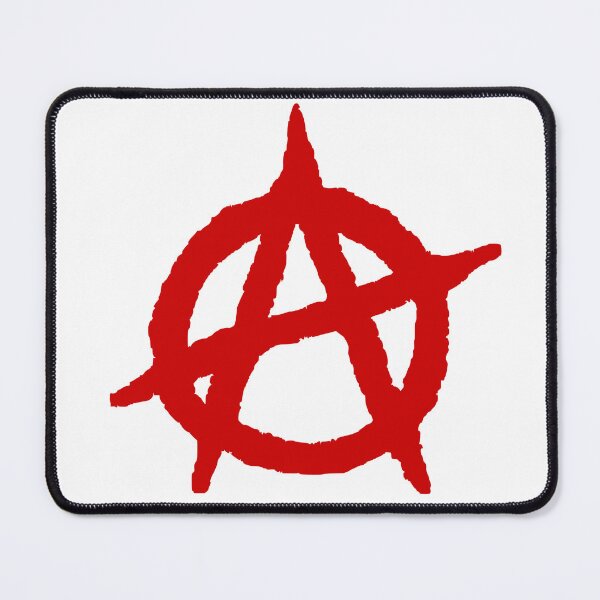Item preview, Red Anarchy Symbol – Rebel Statement designed and sold by StickerStudioHQ.