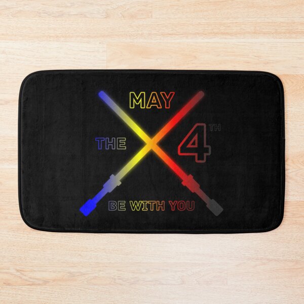 Item preview, May the 4th Be With You, Polyamory pride flag graphic, Lightsaber Rainbow colors and text graphic, May the Fourth, Space,  designed and sold by PrideBeProud.