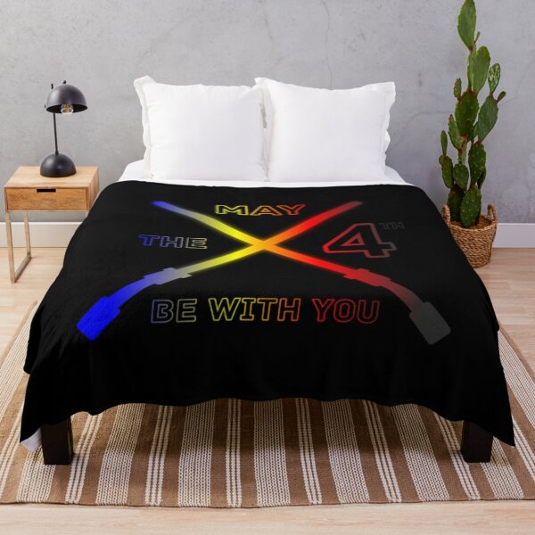 Item preview, May the 4th Be With You, Polyamory pride flag graphic, Lightsaber Rainbow colors and text graphic, May the Fourth, Space,  designed and sold by PrideBeProud.