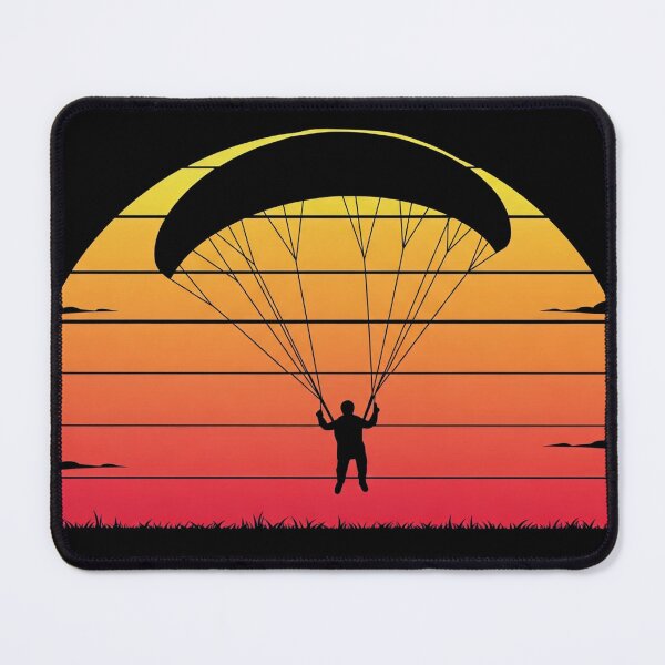 Aperçu de l'œuvre Parapente au coucher du soleil : une aventure sereine créée et vendue par Cloud-Riders.