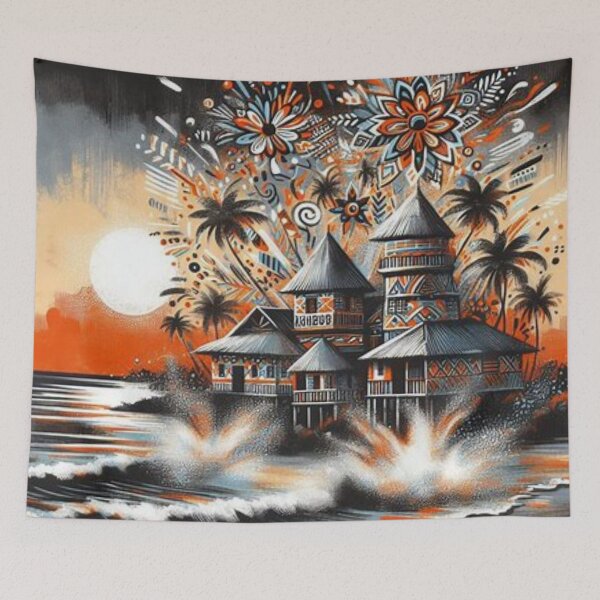 Item preview, The Beach Cabana, African Tribal Art Style  designed and sold by Shs-Kenya.