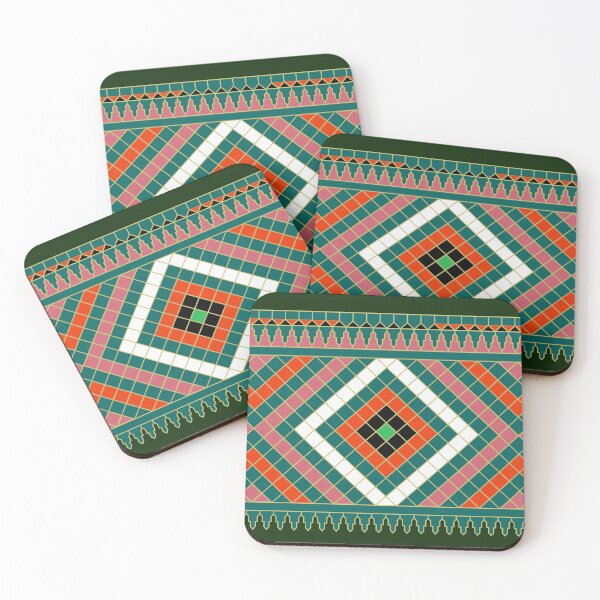 Item preview, Retro Amazigh Mosaic Ribbon Pattern designed and sold by Tarjiart.