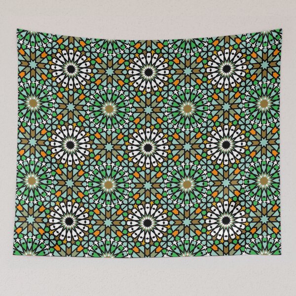 Item preview, Innovative Moroccan Mosaic in Bold Colors designed and sold by Tarjiart.