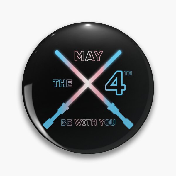 Item preview, May the 4th Be With You, Transexual pride flag graphic, Lightsaber Rainbow colors and text graphic, May the Fourth, Space,  designed and sold by PrideBeProud.