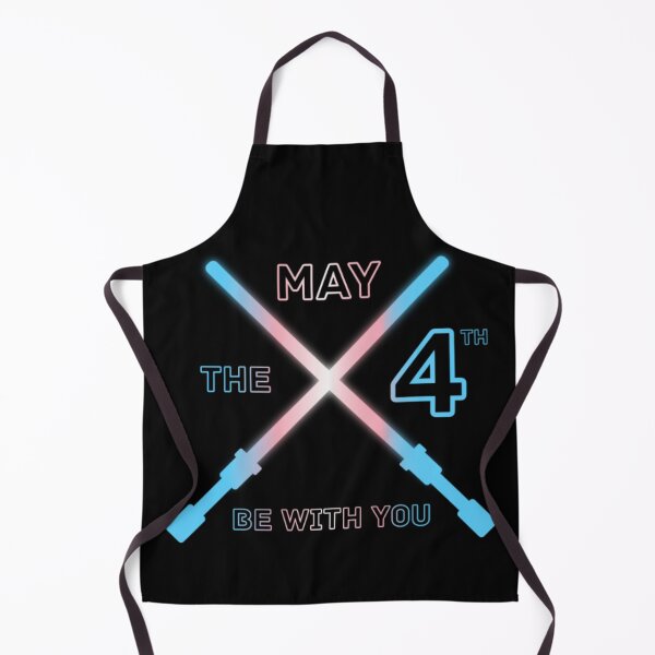 Item preview, May the 4th Be With You, Transexual pride flag graphic, Lightsaber Rainbow colors and text graphic, May the Fourth, Space,  designed and sold by PrideBeProud.